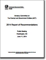 IRS ACT Report-2014 - Click to view
